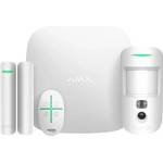 Ajax Systems 38172.58. WH1 Безжична алармена система StarterKit Cam комплект (Hub2+сензор за движение Cam+магнитен сензор+дистанционно) бял (38172.58.WH1)
