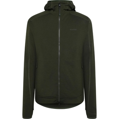 KnowledgeCotton Apparel Мъжко поларено яке Knowledgecotton apparel Cleaver Wool 320 Fleece Hoody Fleece jacket - Forrest Night (005-6704-0211)