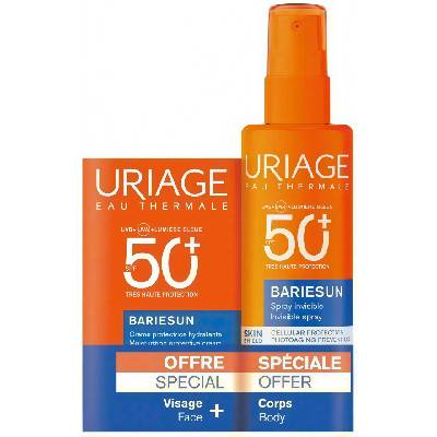 Uriage Bariesun Комплект - Защитен крем и Спрей, 50 + 200 ml
