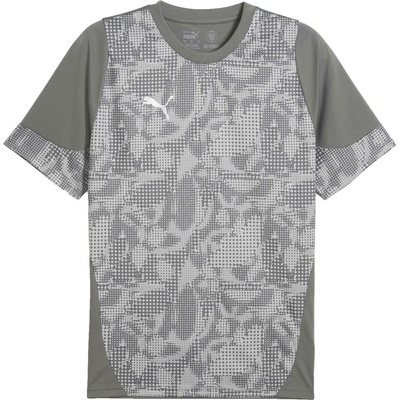 Puma pánsky dres TEAMCUP TRAINING JERSEY sivá tmavo sivá biela