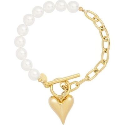 Ornamenti pozlacený Pearls Zirconia gold OOR300013