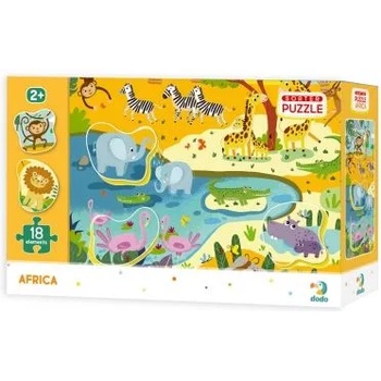 Image 1 of dodo - Пъзел сортер - Африка - 18 части (300159)