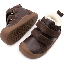 Bundgaard Detské Zimné Barefoot Topánky Bloom Dark Brown