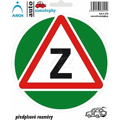 Arch informační samolepka 615 "Začátečník" předpisová