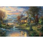 Schmidt Spiele - Puzzle Kinkade: Im naturparadies - 1 000 piese