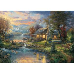 Schmidt Spiele - Puzzle Kinkade: Im naturparadies - 1 000 piese