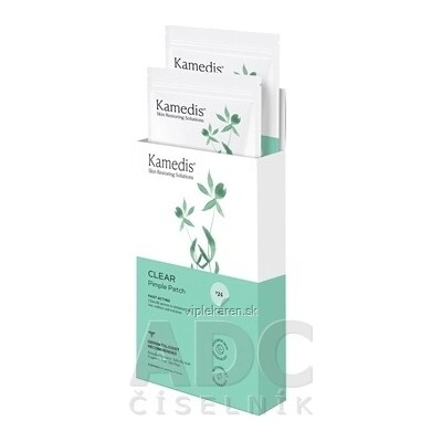 Kamedis CLEAR Pimple Patch náplast na vyrážky, průměr 12 mm 24 ks