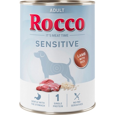 Rocco Sensitive jehněčí & rýže 24 x 400 g