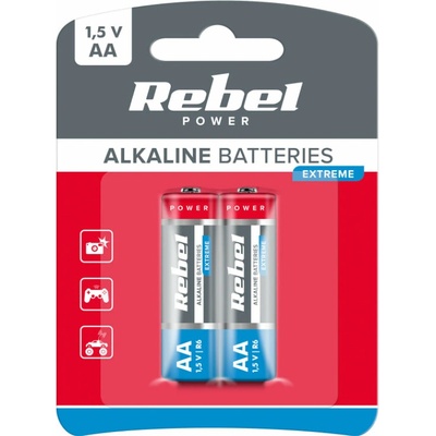 REBEL AA R6 EXTREME Alkaline Power 2 ks BAT0091B 04270506