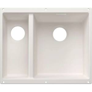 BLANCO Subline 340/160 - Мивка от Silgranit, 53x40 см, мивка отдясно, бяла 527815 (527815) Мивка за вграждане