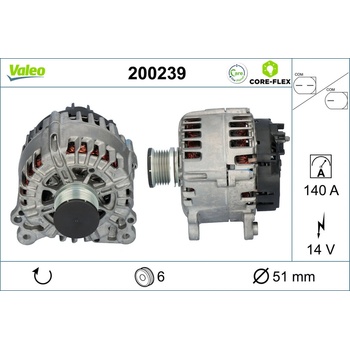 Alternátor VALEO 200239
