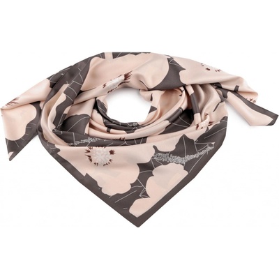 Prima-obchod saténový šátek 4 pudrová šedá – Sleviste.cz
