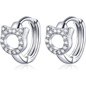 Olivie strieborné krúžky MAČKA 5050