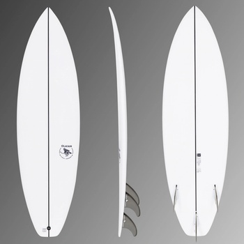 OLAIAN Surf shortboard 900 5'5" 24 l se 3 ploutvičkami FCS2