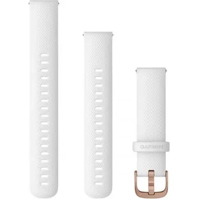 Garmin Бързоосвобождаваща се каишка - White с Rose Gold (18 мм) 010-12932-0F (010-12932-0F)