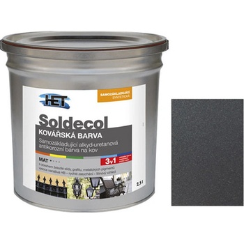 Het Soldecol Kovářská Barva 2,5 L kovově šedá 1999 (antracit)