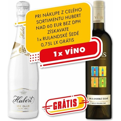 Hubert ICE Club Demi Sec 0,75 l (čistá fľaša)