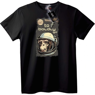 NOONEBRAND Тениска Астронавт маймуна - 3XL, White
