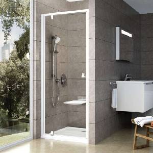 RAVAK Pivot - Врати за душ, 76-81 см, бяло/хром/прозрачно стъкло 03G40100Z1 (03G40100Z1)