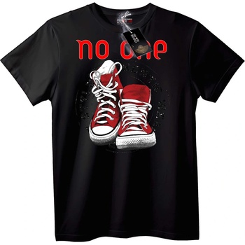 NOONEBRAND Тениска Никой Червени маратонки - 4XL, White
