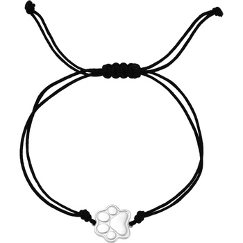 Olivie Šnúrkový čierny náramok 9669