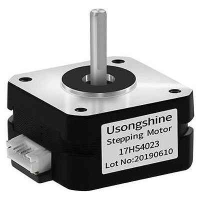 Usongshine Стъпков електромотор Nema 17HS4023 stepper motor 12/24V - 1.8°, 30Ncm - Pancake + кабел