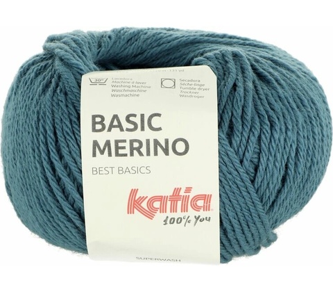 Katia Basic Merino 81 tyrkysová