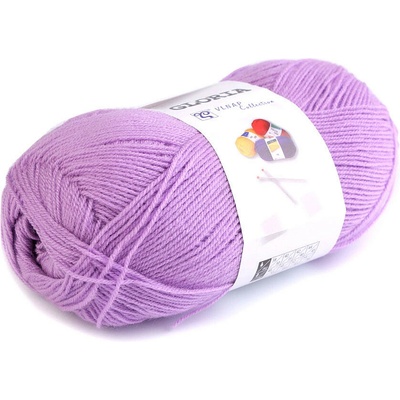 Pletací příze Gloria 50 g Varianta: 4 (53111) fialová sv., Balení: 1 ks 43209/84236/197573
