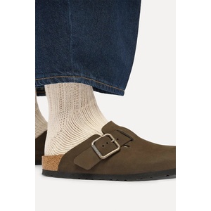 Birkenstock чехли сабо от набук Boston Wire Buckle Nubuck Leather