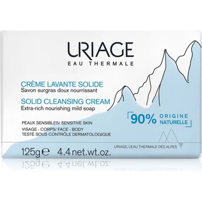 Uriage Hygiène Solid Cleansing Cream нежно почистващ крем с термална вода z francouzských Alp 125 гр