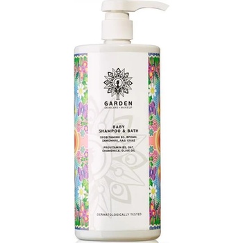 GARDEN Душ-гел за коса и тяло Пантенол, Лайка § Зехтин , Garden Baby Shampoo & Bath 1lt