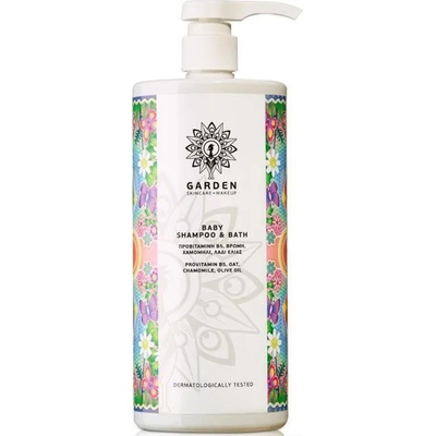 GARDEN Душ-гел за коса и тяло Пантенол, Лайка § Зехтин , Garden Baby Shampoo & Bath 1lt