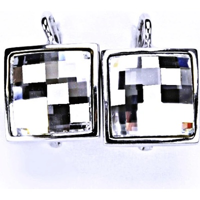Čištín šperky Swarovski krystal patent bílé NK 1305