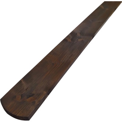 Plotovka severský smrk půlkulatá 95x18mm palisandr Délka v mm:: 1000 mm