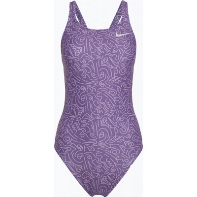 Nike dámské jednodílné plavky Hydrastrong Multi Print Fastback