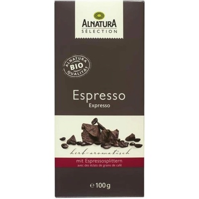 Alnatura Bio espresso čokoláda Sélection 100 g