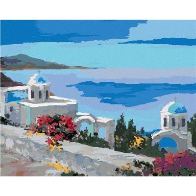 zuty Malování Podle Čísel Santorini Ii 80 x 100 Cm Plátno Rám