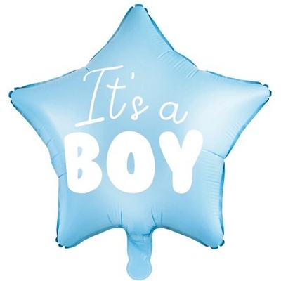 Party Deco Фолиев Балон Звезда с Надпис "It's a Boy