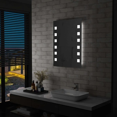 vidaXL LED стенно огледало за баня 60x80 см (144700)