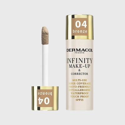 Dermacol Vysoce krycí make-up a korektor Infinity Multi-Use Super Coverage Waterproof Touch 04 Bronze 20 g