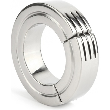 Mr. Steel Hinged Magnetic Cockring 40mm Silver