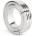 Mr. Steel Hinged Magnetic Cockring 40mm Silver