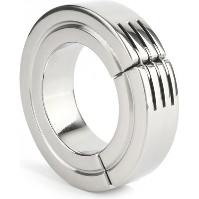 Mr. Steel Hinged Magnetic Cockring 40mm Silver