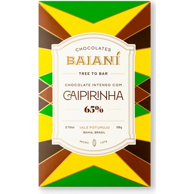 Baianí Chocolates 65% hořká Caipirinha Vale Potumuju 58 g