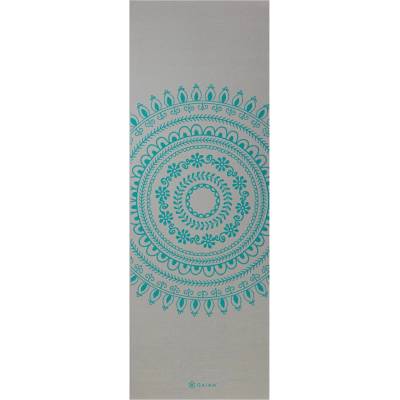 GAIAM Постелка за йога Gaiam Yoga Mat 6 mm Premium Longer/Wider Yoga mat - Grey / Green - размер 198 x 66 x 6 cm (801-0163-0111)