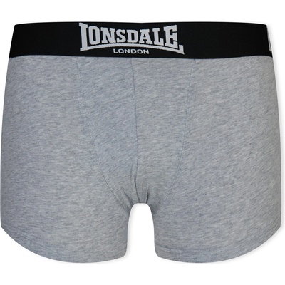 Lonsdale Детски боксерки Lonsdale 2 Pack Trunk Shorts Junior Boys - Grey