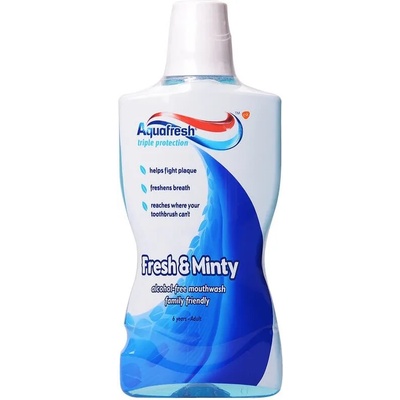 Aquafresh Вода за уста Fresh & Minty, 500 ml