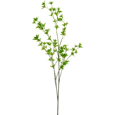 Větev s mini javorovými listy umělá zelená 120cm