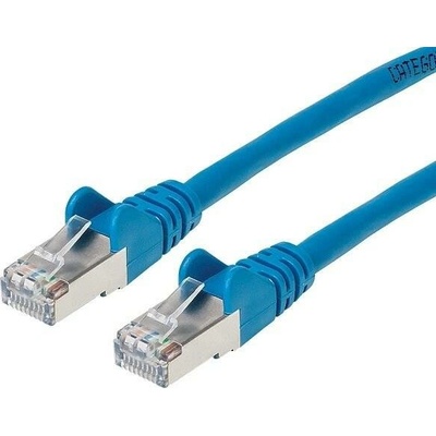 Premiumcord sp6asftp002B Patch, CAT6a S-FTP, RJ45-RJ45, AWG 26/7, 0,25m modrý