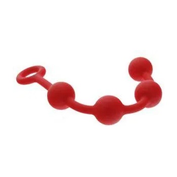 Doc Johnson Анална броеница с големи топчета, Червен, 70079